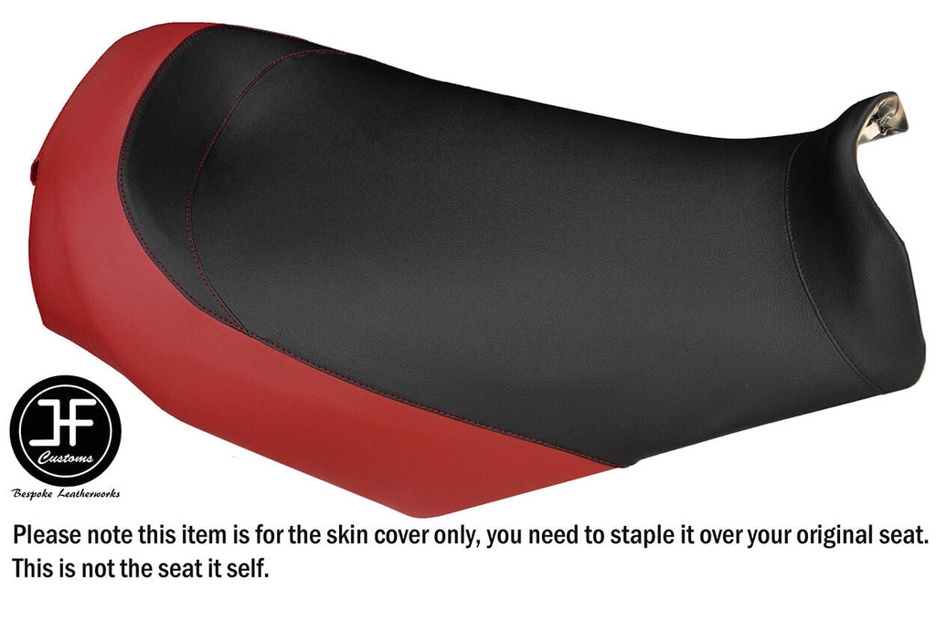 BLACK & DARK RED CUSTOM FITS SKI DOO GSX MXZ 03-09 REV RENAGADE VINYL SEAT COVER