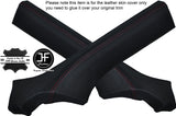 RED STITCH 2X TOP REAR DOOR CAPPINGS LEATHER COVERS FITS BMW 6 SERIES E24