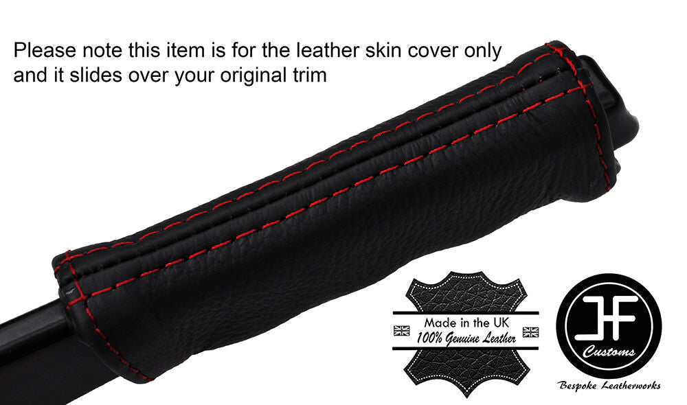 RED STITCHING HANDBRAKE HANDLE LEATHER COVER FITS RENAULT 9 R11 CUSTOM NEW