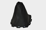black stitch FITS TOYOTA AVENSIS T27 09+ LEATHER  GEAR GAITER CUSTOM NEW