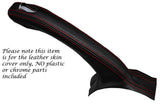 RED STITCH LEATHER HANDBRAKE GAITER FITS TOYOTA AURIS 2006-2009 CUSTOM NEW