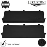 JF2 BLACK STITCH STORAGE CUBBY BOX LEATHER COVER+FRAME FOR MAZDA MX5 MK4 15-20