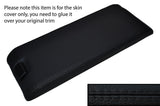 BLACK STITCH ARMREST LID LEATHER SKIN COVER FITS MERCEDES SL CLASS R129 89-02