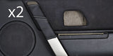 grey stitch FITS LAND ROVER FREELANDER 04-06 2 X FRONT HANDLE LEATHER COVERS