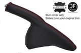 RED STITCH TOP GRAIN LEATHER HANDBRAKE GAITER FITS HONDA CIVIC TYPE R S 06-11