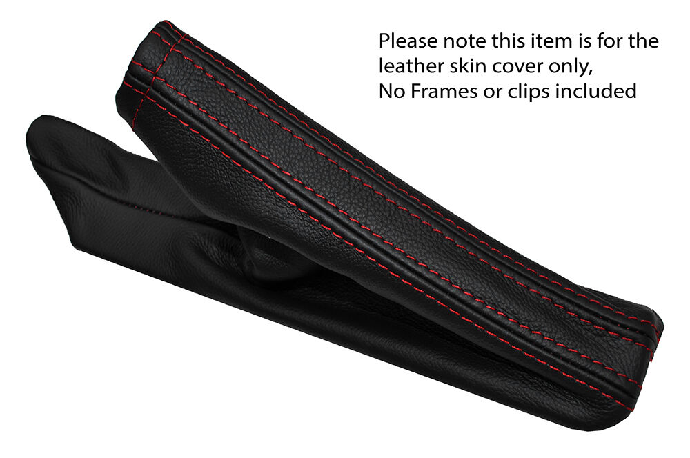 RED STITCHING LEATHER SKIN HANDBRAKE GAITER FITS SUBARU LEGACY 2005-2009