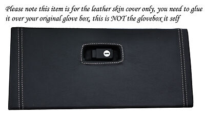 WHITE STITCH FITS MG MGF MG TF MGTF 95-05 GLOVE BOX LID LTHR COVER GLUE NEEDED