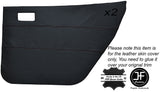 BLACK STITCH 2X REAR DOOR CARD SKIN COVERS FITS DATSUN CHERRY 100A F-11 74-78