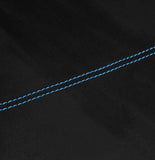 BLUE STITCH FITS HONDA CIVIC FK2 S TYPE S MK8 2006 - 2012 GEAR GAITER SUEDE