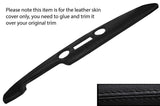 BLACK STITCH PRE AIRFLOW TOP DASH DASHBOARD LEATHER COVER FITS FORD CORTINA MK1