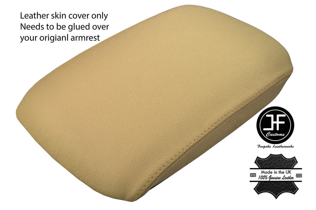 BEIGE  GENUINE REAL LEATHER ARMREST LID COVER FITS LEXUS RX350 RX450h 2010-2015
