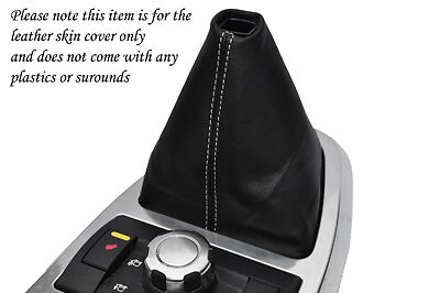 white stitching FITS LAND ROVER FREELANDER 2 06-12 MANUAL LEATHER GEAR GAITER