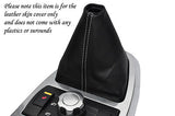 white stitching FITS LAND ROVER FREELANDER 2 06-12 MANUAL LEATHER GEAR GAITER