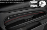 RED STITCH 2X FRONT DOOR CARD TRIM COVERS FITS FORD FOCUS MK3 08-11 5 DOOR