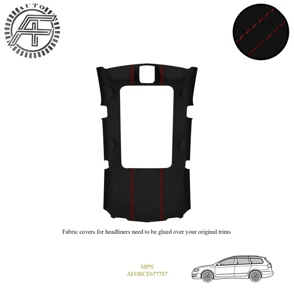 LUXE SUEDE HEADLINER COVER FOR VOLKSWAGEN PASSAT B7 5-DR ESTATE + SUNROOF 10-14