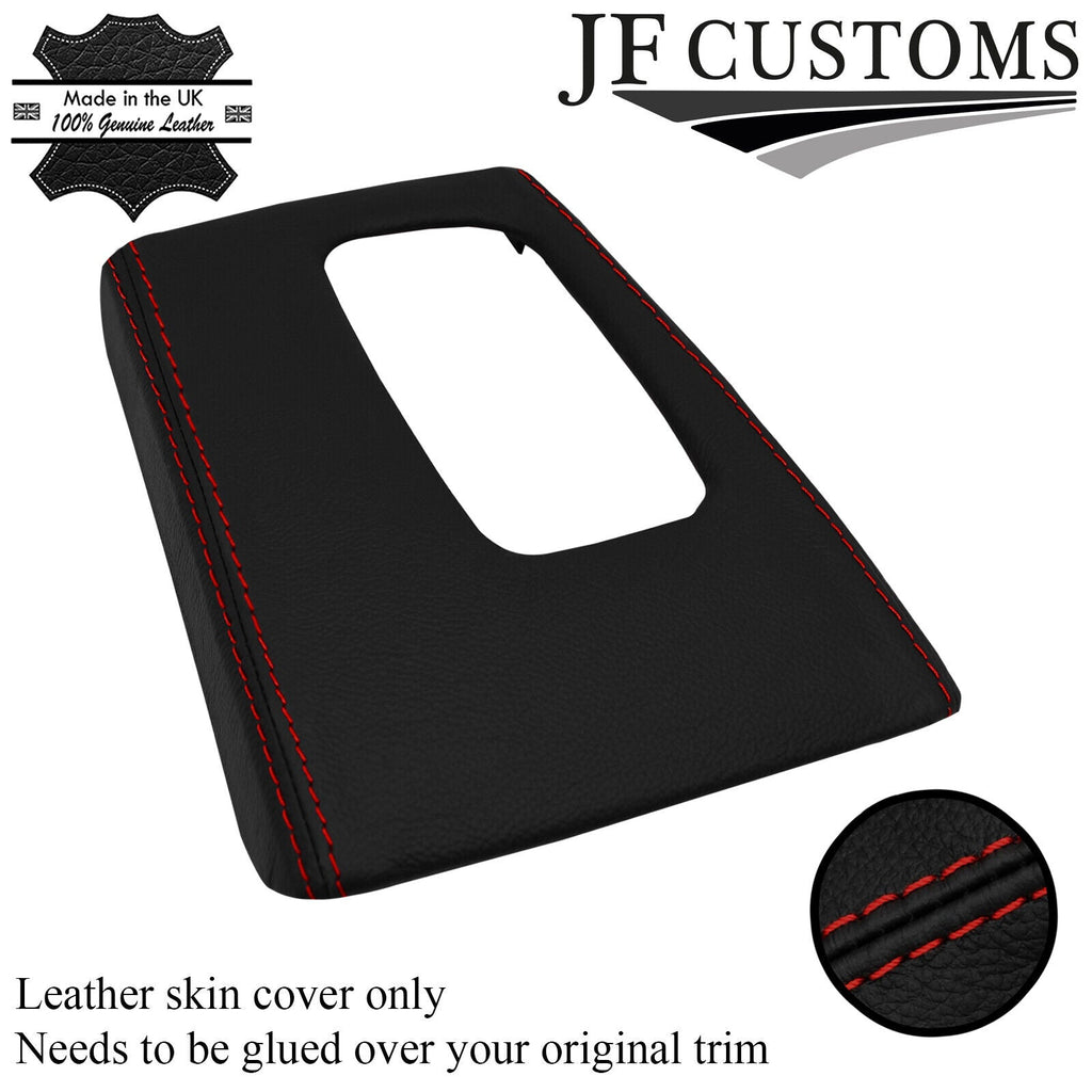 D RED STITCH LEATHER AUTO GEAR SURROUND COVER FOR JEEP CHEROKEE KJ 02-07