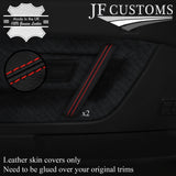 RED STITCH LEATHER 2X DOOR HANDLE TRIM COVERS FITS VW CORRADO VR6 88-95