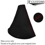 RED STITCH SUEDE MANUAL GEAR GAITER SHIFT BOOT FITS VOLKSWAGEN VW CADDY 03-09