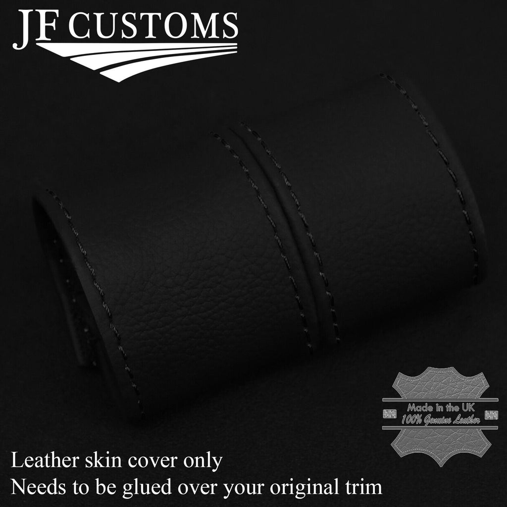 black sttiching FITS VAUXHALL OPEL ZAFIRA B 05-11 2X DOOR HANDLE LEATHER COVERS