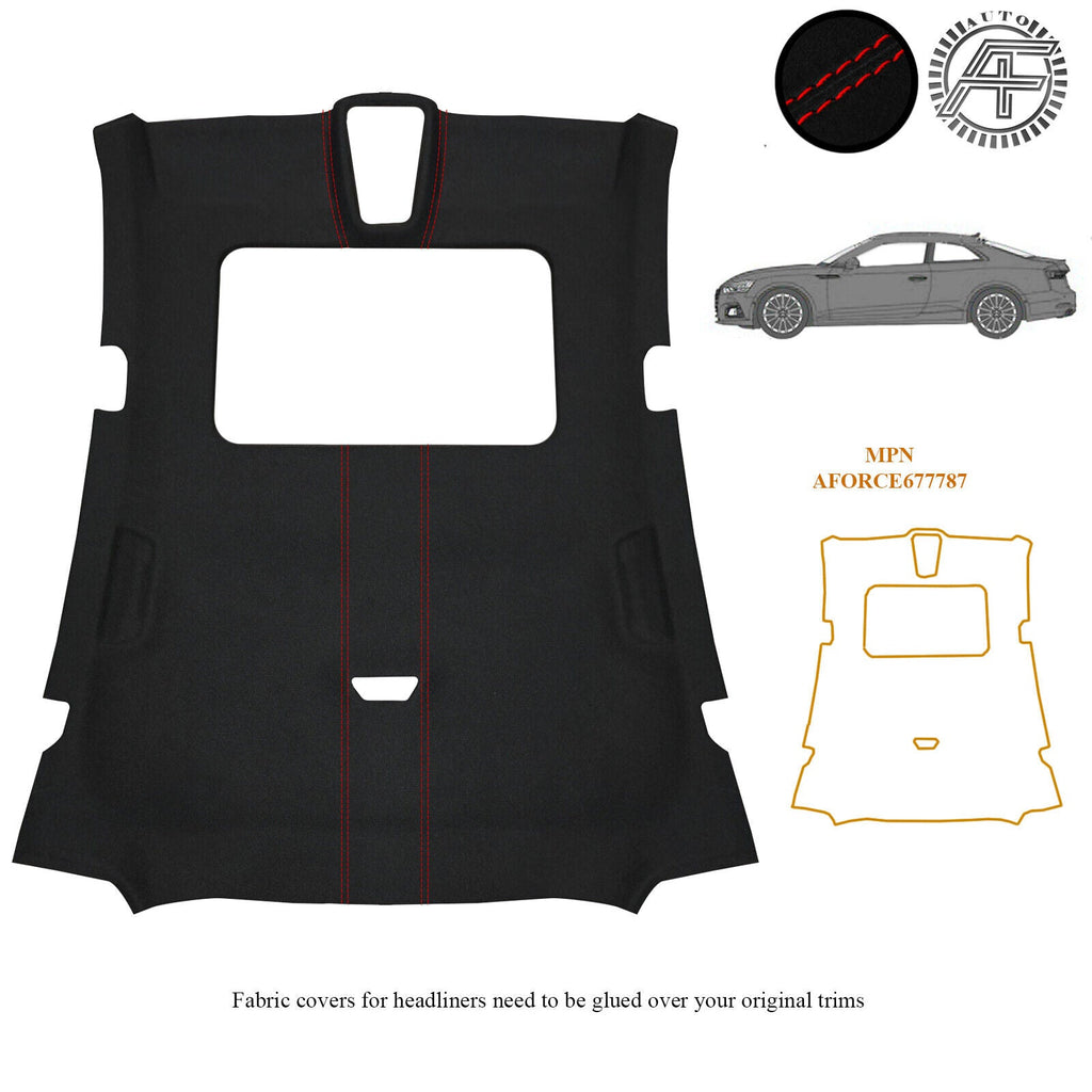 LUXE SUEDE HEADLINER SUNROOF COVER FITS AUDI A5 18-21 COUPE CUSTOM NEW