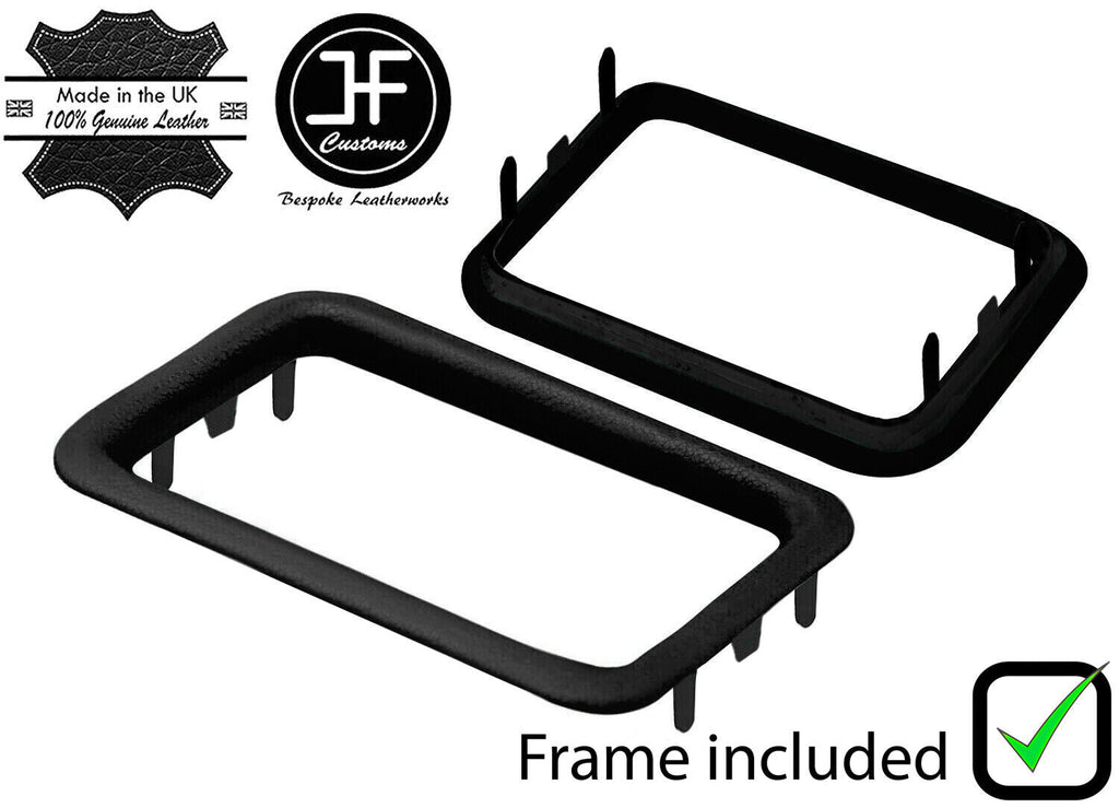 BLACK LEATHER AUTOMATIC GEAR TRIM SURROUND FRAME FOR MERCEDES E CLASS W210