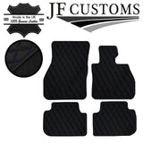 DARK BLUE DIAMOND STITCH VINYL 4X TAILORED FLOOR MAT CARPETS FOR BMW F40 19-21