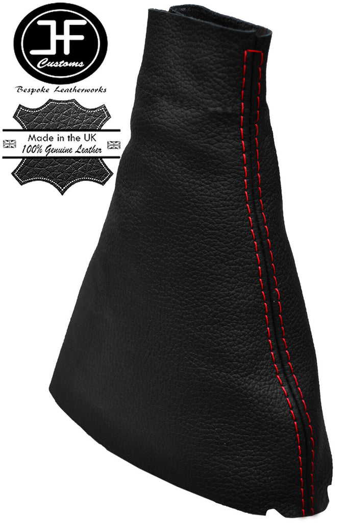 RED STITCHING REAL LEATHER MANUAL GEAR GAITER FITS RENAULT CLIO 2001-2004