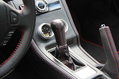 red stitch FITS HONDA NSX 91-05 LEATHER GEAR & HANDBRAKE GAITER CUSTOM NEW