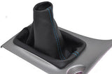 blue stitch FITS TOYOTA COROLLA 2ZZ-GE T-SPORT LEATHER GEAR GAITER CUSTOM NEW