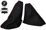 RED STITCHING LEATHER GEAR & HANDBRAKE GAITER FITS FORD FIESTA MK5 1995-2002