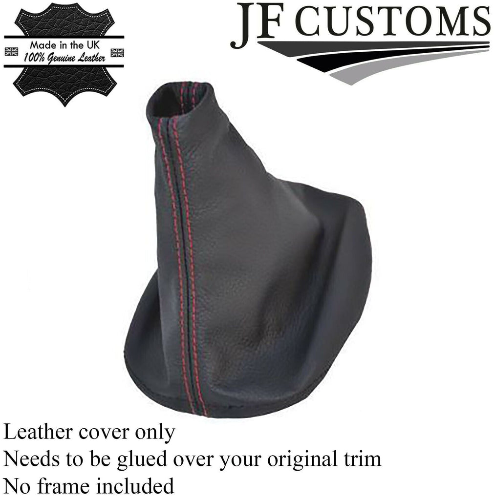 FITS VW GOLF 4 BORA LEATHER GEAR  GATOR GAITOR GAITER RED STITCHING CUSTOM NEW