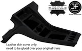 BLACK LEATHER CENTER CONSOLE REAL LEATHER COVER FITS PORSCHE 928 90-95 STYLE 2