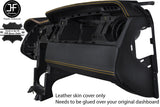YELLOW STITCH DASH DASHBOARD REAL LEATHER COVER FITS FORD MUSTANG 2005-2009