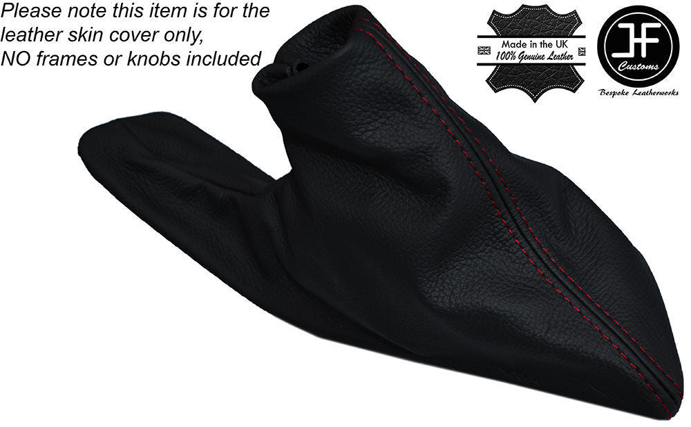 RED STITCHING LEATHER HANDBRAKE GAITER COVER FITS ROVER 75 MG ZT ZT-T 99-05