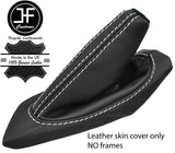 WHITE STITCH TOP GRAIN LEATHER HANDBRAKE GAITER FITS PEUGEOT RCZ 09-16 STYLE 2