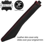 RED STITCH TOP GRAIN LEATHER HANDBRAKE GAITER FITS VW TOURAN 2003-2010