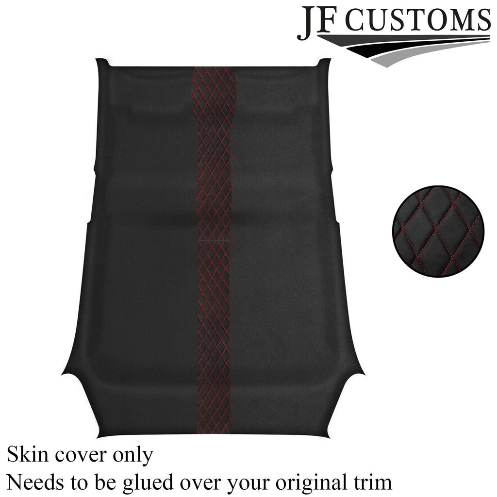 DSG2 RED STITCH D GREY SUEDE HEADLINER COVER FOR RENAULT CLIO MK3 05-09 5DR