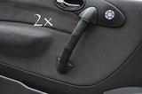 FITS MERCEDES A CLASS A140 W168  black stitching  2X DOOR HANDLE COVERS 97-01