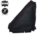 RED STITCHING MANUAL LEATHER GEAR GAITER FITS FORD TRANSIT CONNECT 2002-2009