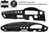 BLACK DASH DASHBOARD REAL LEATHER COVER FITS MERCEDES SL C107 R107 1971-1989