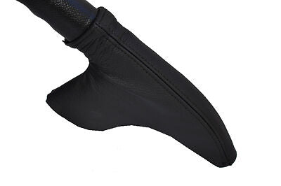 FITS SMART FORFOUR LEATHER HANDBRAKE GAITER black stitch CUSTOM NEW MADE IN UK