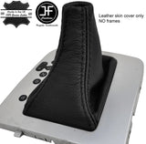 BLACK STITCH TOP GRAIN LEATHER AUTOMATIC GEAR GAITER FITS SEAT IBIZA MK5 09-15