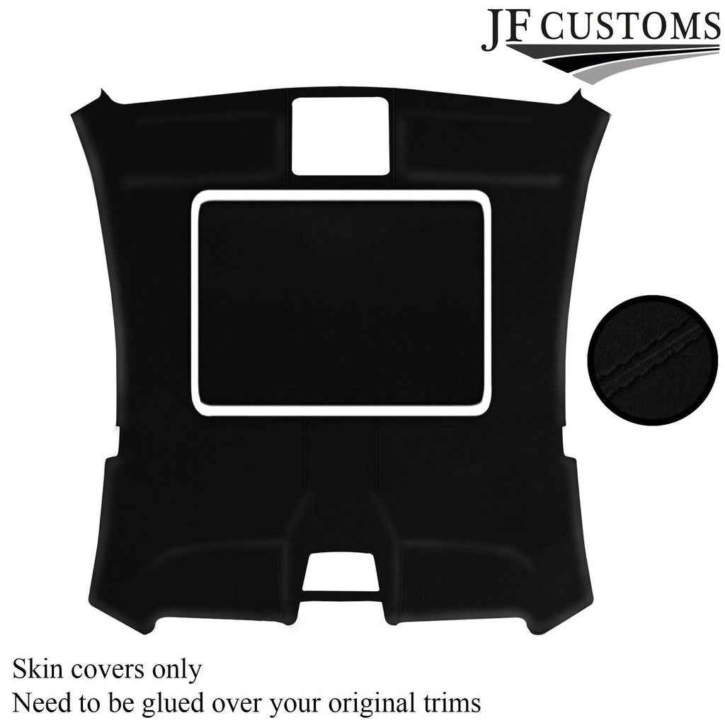 BLACK STITCH SUNROOF HEADLINER LUXE SUEDE COVER FOR BMW6 E63 04-10 COUPE
