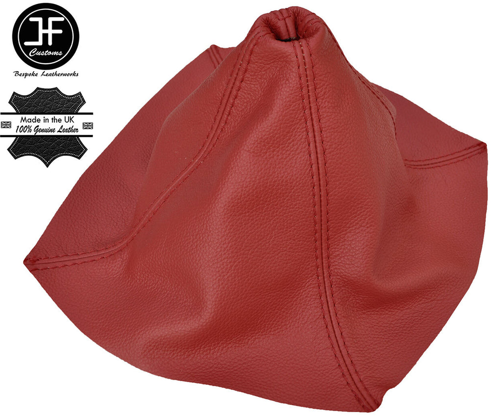 DARK RED TOP GRAIN REAL LEATHER MANUAL GEAR GAITER FITS TVR S1 S2 S3 S4 86-96