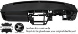 BLACK STITCH DASH DASHBOARD REAL LEATHER COVER FITS NISSAN PATROL Y61 CUSTOM NEW