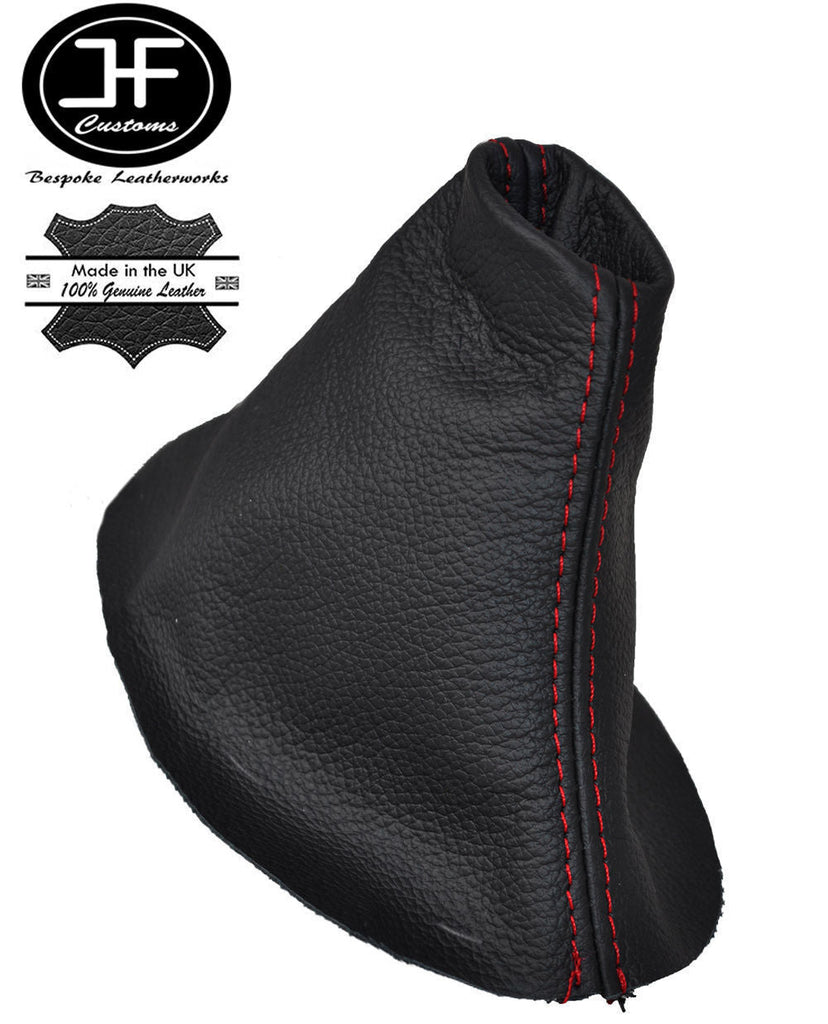 RED STITCHING REAL LEATHER GEAR GAITER FITS CITROEN C4 MK2 II 2011-2014