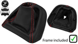 RED STITCH LEATHER GEAR GAITER+PLASTIC FRAME FOR PORSCHE BOXSTER 987 04-11