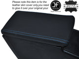 BLUE STITCH ARMREST LID LEATHER SKIN COVER FITS MITSUBISHI STARION 1982-1990