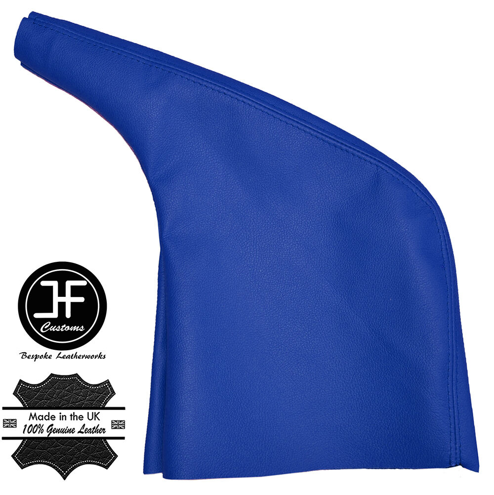 BLUE LEATHER HANDBRAKE GAITER COVER FITS RENAULT TRAFIC MK2 2001-2014 CUSTOM NEW