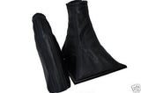 FITS CADILLAC CATERA SHIFT BOOT+EBRAKE LEATHER BLACK   93-03 CUSTOM NEW